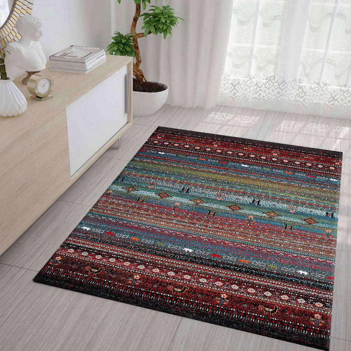 California9550 Multicolor Classic Design Rug
