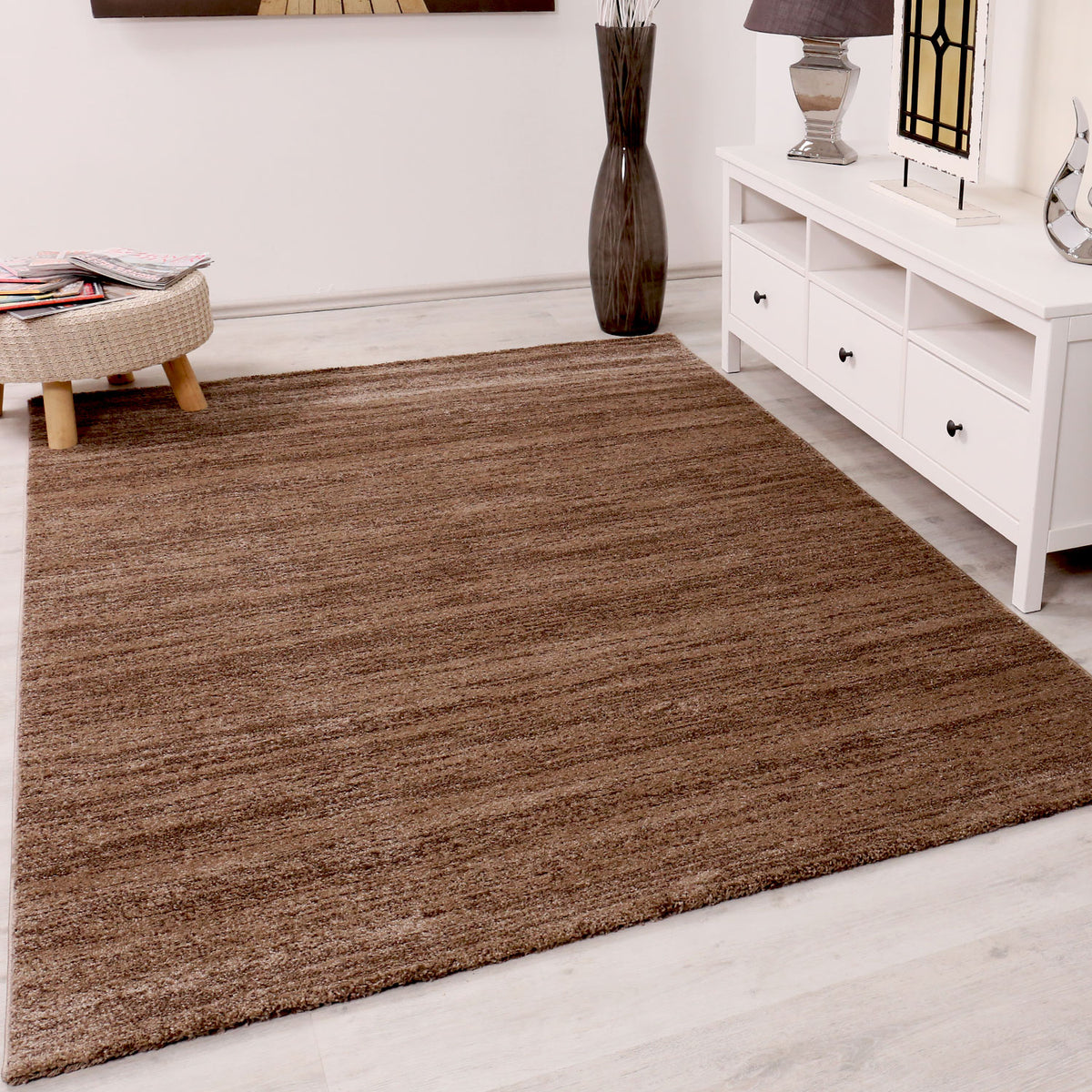Cordoba6824 Brown Mottled Short-Pile Rug-zoom-1