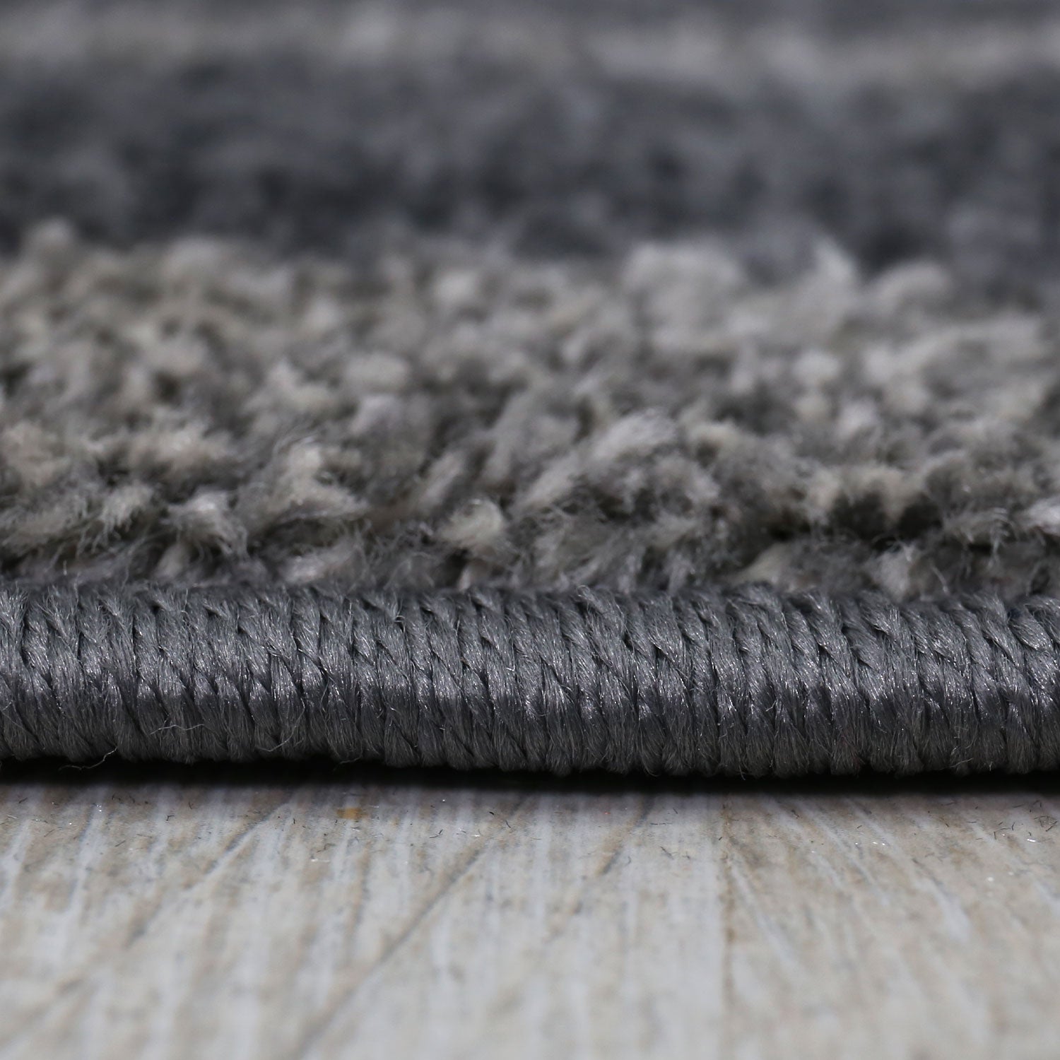 Modern rug for living room, bedroom, designer rug, dark grey, light grey melange, short pile rug-3