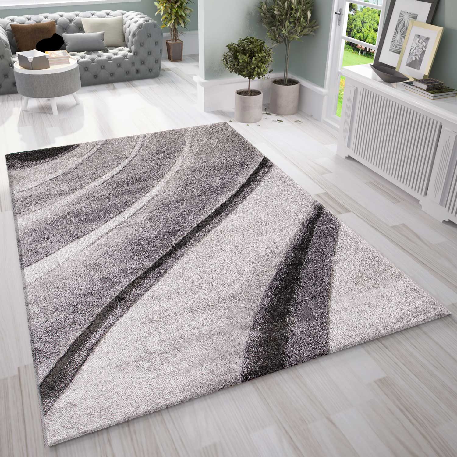 Designer Modern Wave Rug Living Room Interior Design New-zoom-1