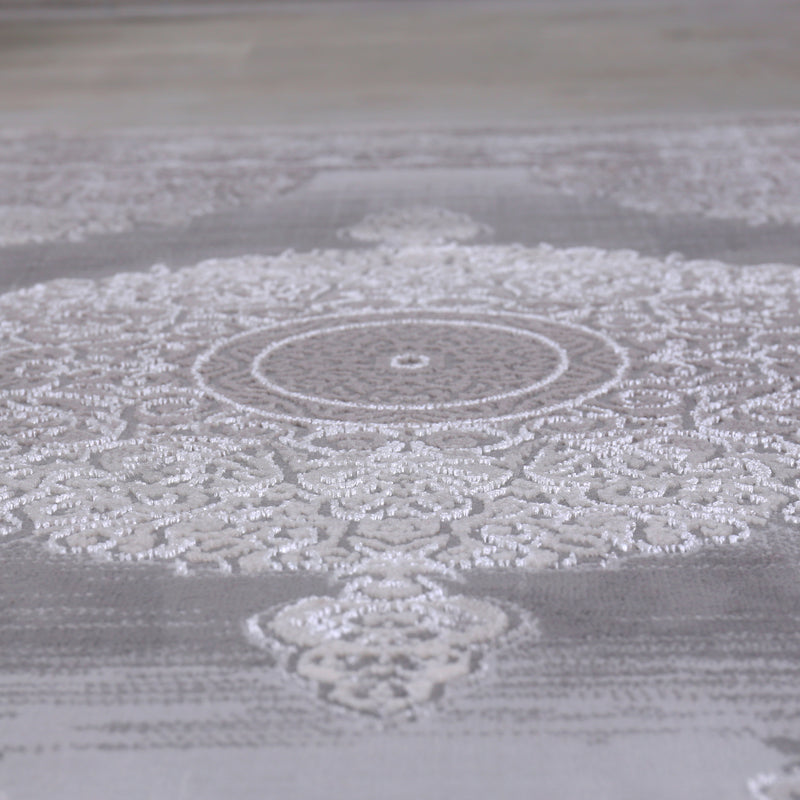 Designer Rug Dubai Grey Elegant Oriental-zoom-
