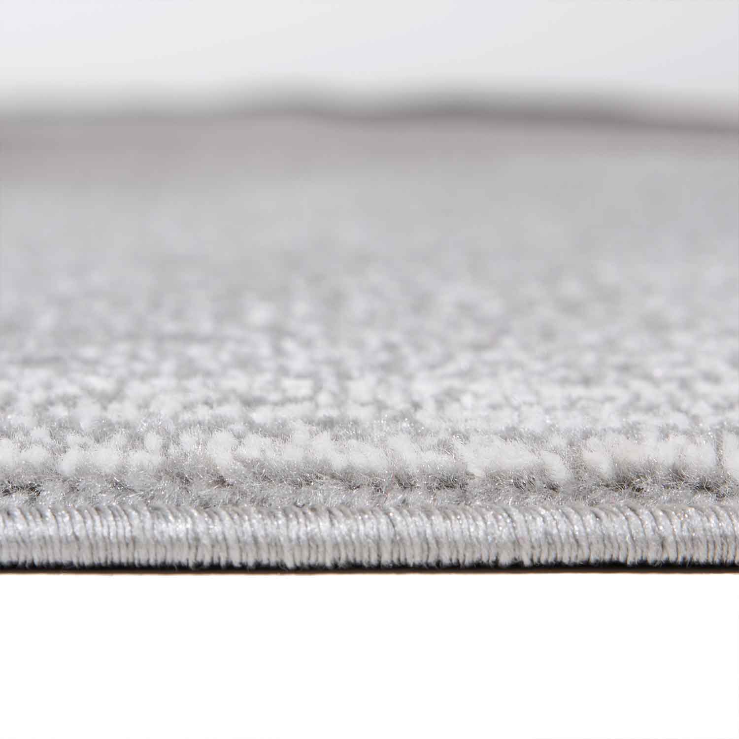 Modern Rug with Geometric Pattern, Short Pile, Grey, Black, White Mottled-3
