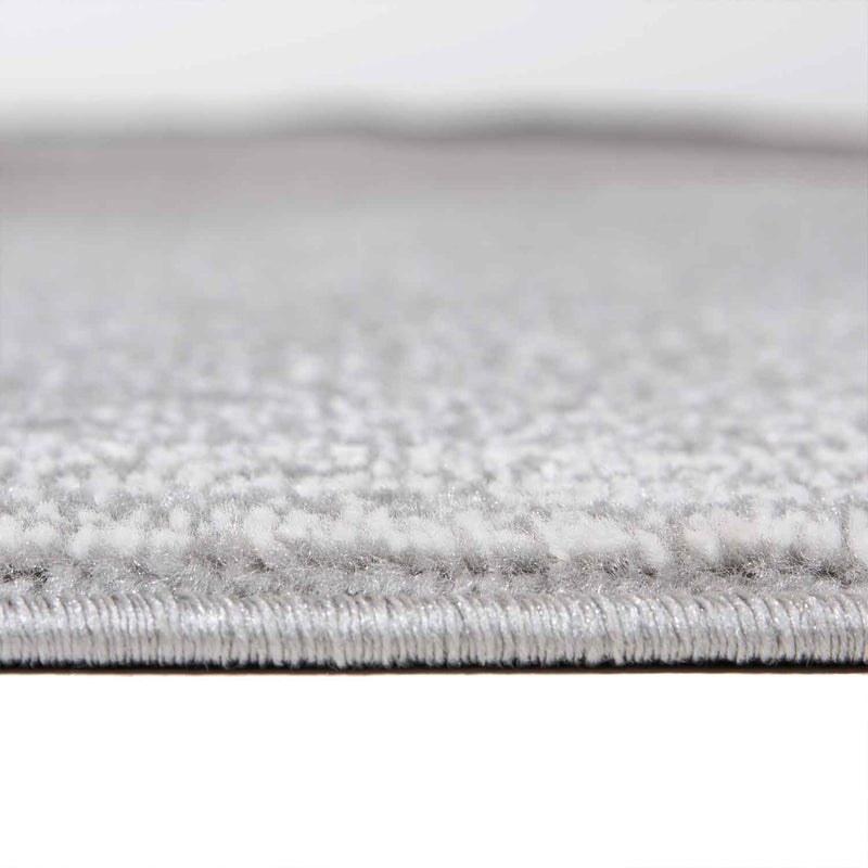 Modern Rug with Geometric Pattern, Short Pile, Grey, Black, White Mottled-zoom-