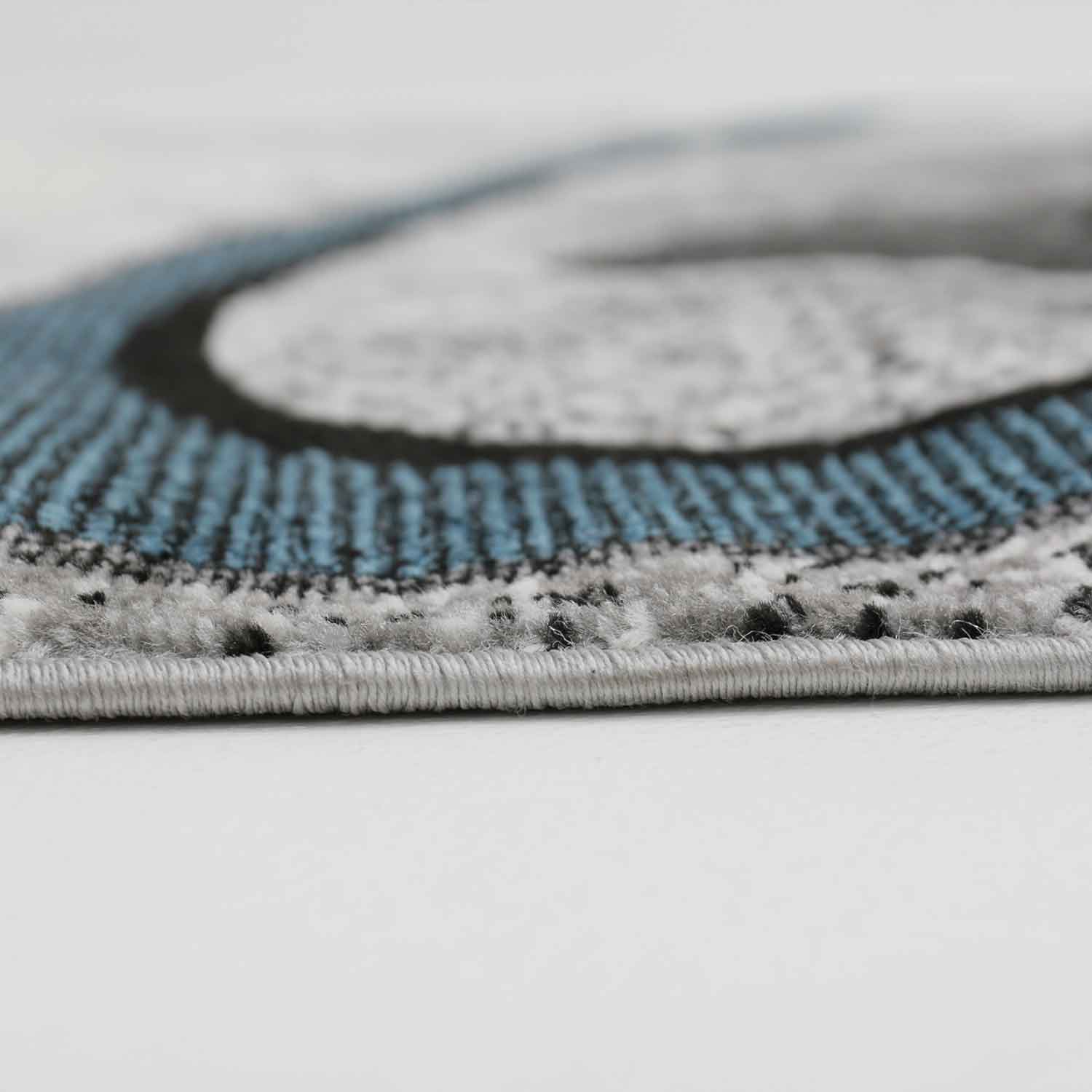 Designer Teppich Wohnzimmer Geometrisches Muster Steifen Optik Meliert-3