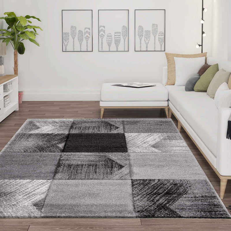 Designer rug living room interior design modern grey-zoom-