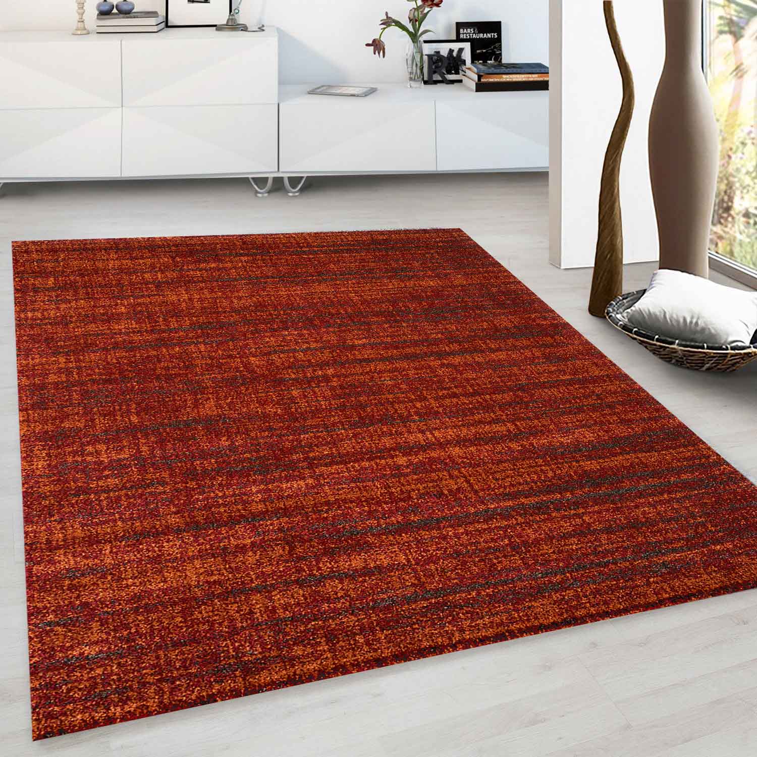 Designer living room rug, soft with dense pile, mottled, various color options-zoom-8