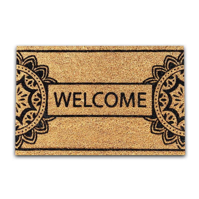 Coconut doormat, indoor & outdoor dirt trapper for front door, doormat, patio, balcony-zoom-