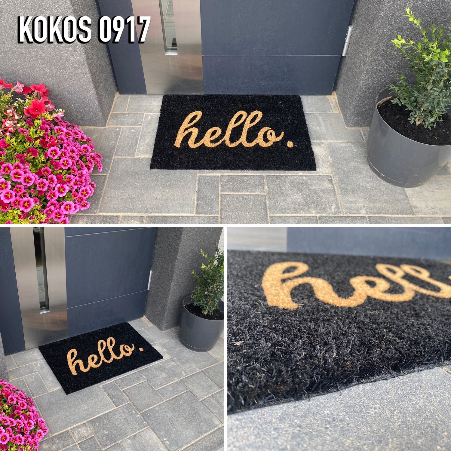 Coconut doormat, indoor & outdoor dirt trapper for front door, doormat, patio, balcony-9