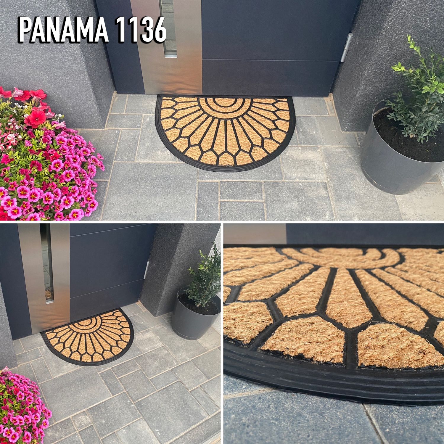 Coconut doormat, indoor & outdoor dirt trapper for front door, doormat, patio, balcony-24