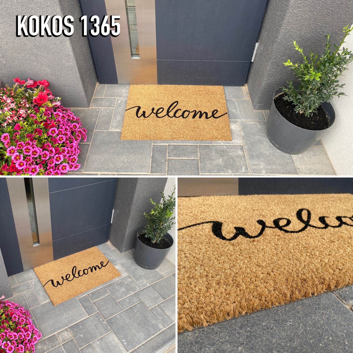 Coconut doormat, indoor & outdoor dirt trapper for front door, doormat, patio, balcony-zoom-12