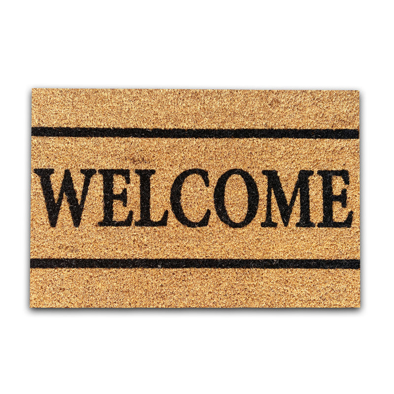 Coconut doormat, indoor & outdoor dirt trapper for front door, doormat, patio, balcony-zoom-