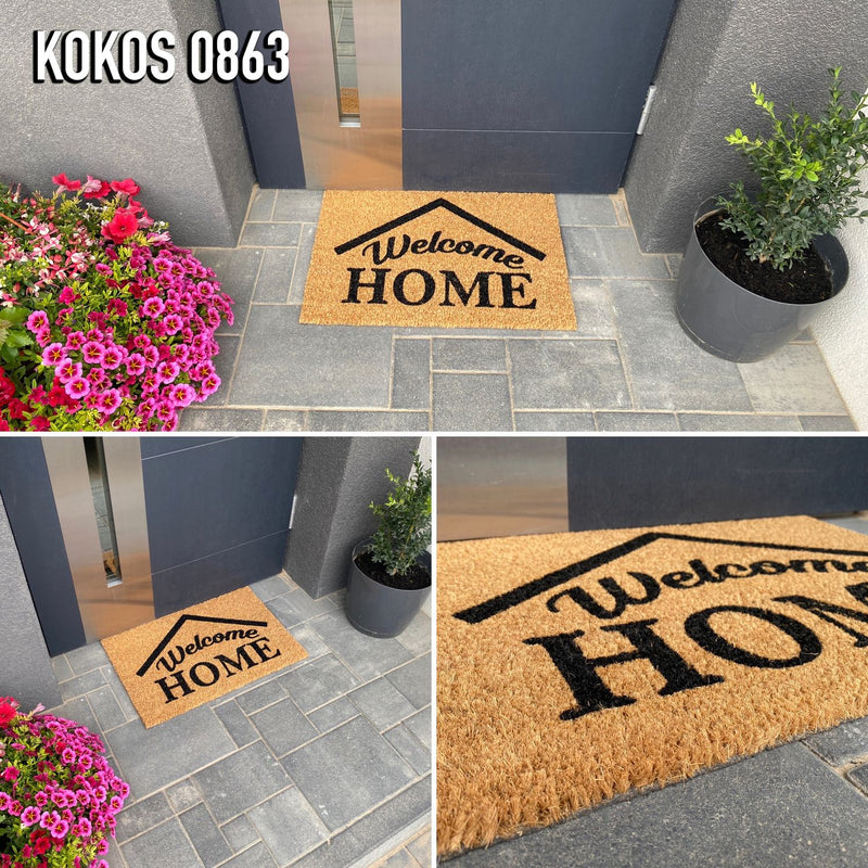 Coconut doormat, indoor & outdoor dirt trapper for front door, doormat, patio, balcony-zoom-