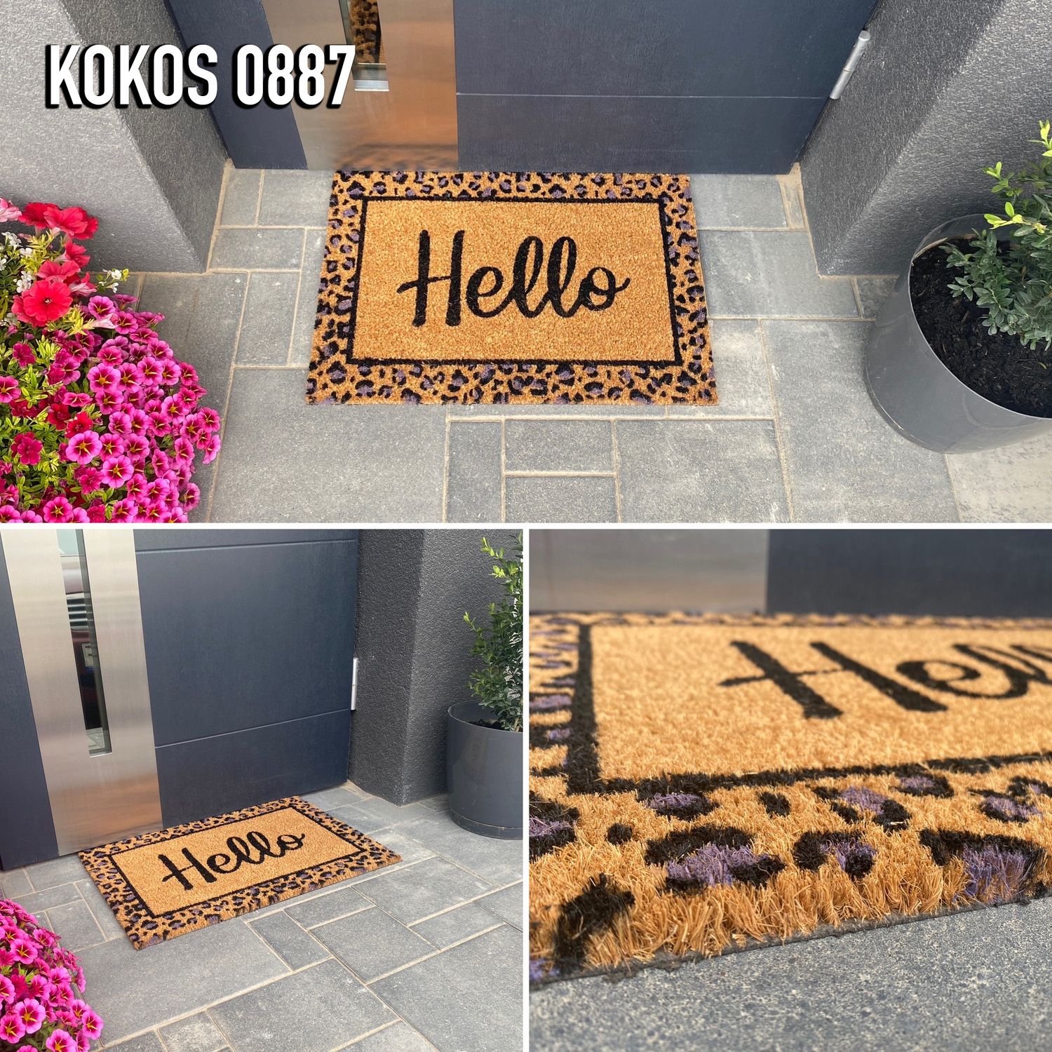 Coconut doormat, indoor & outdoor dirt trapper for front door, doormat, patio, balcony-15