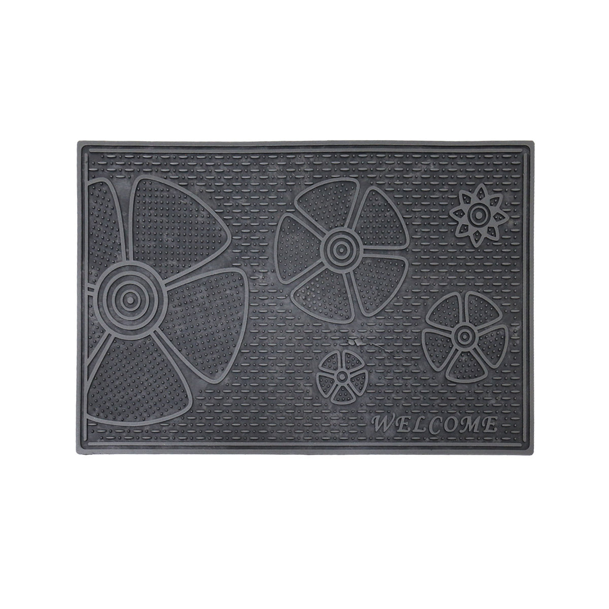 Entrance doormat, outdoor rubber mat, dirt trapper for front door, doormat, patio, balcony