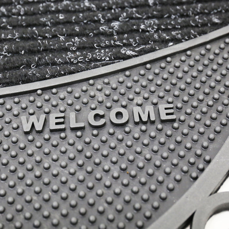 Entrance doormat, outdoor rubber mat, dirt trapper for front door, doormat, patio, balcony-zoom-