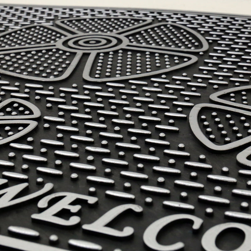 Entrance doormat, outdoor rubber mat, dirt trapper for front door, doormat, patio, balcony-zoom-