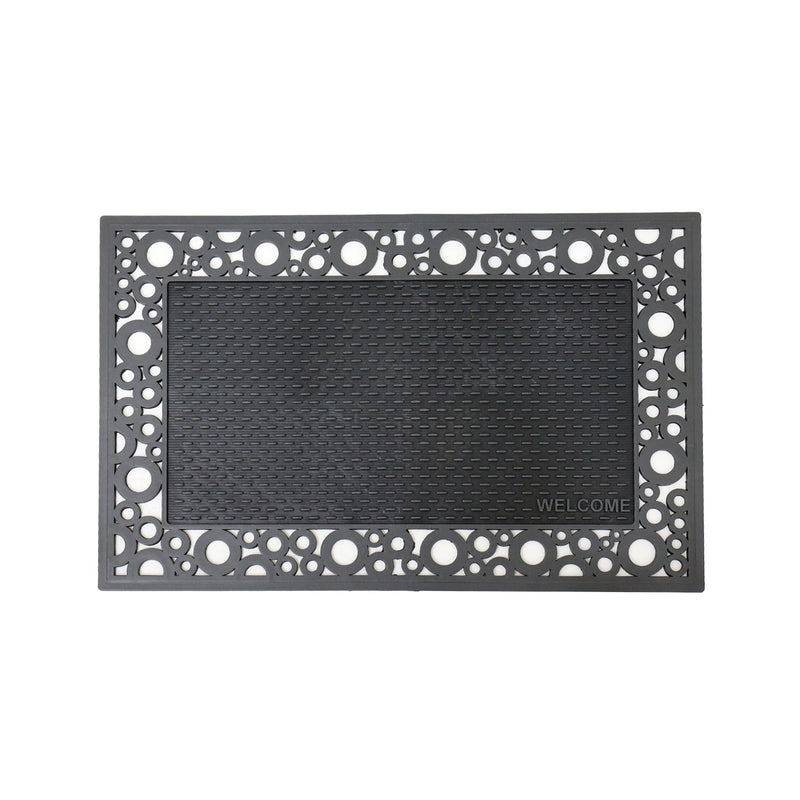 Entrance doormat, outdoor rubber mat, dirt trapper for front door, doormat, patio, balcony-zoom-