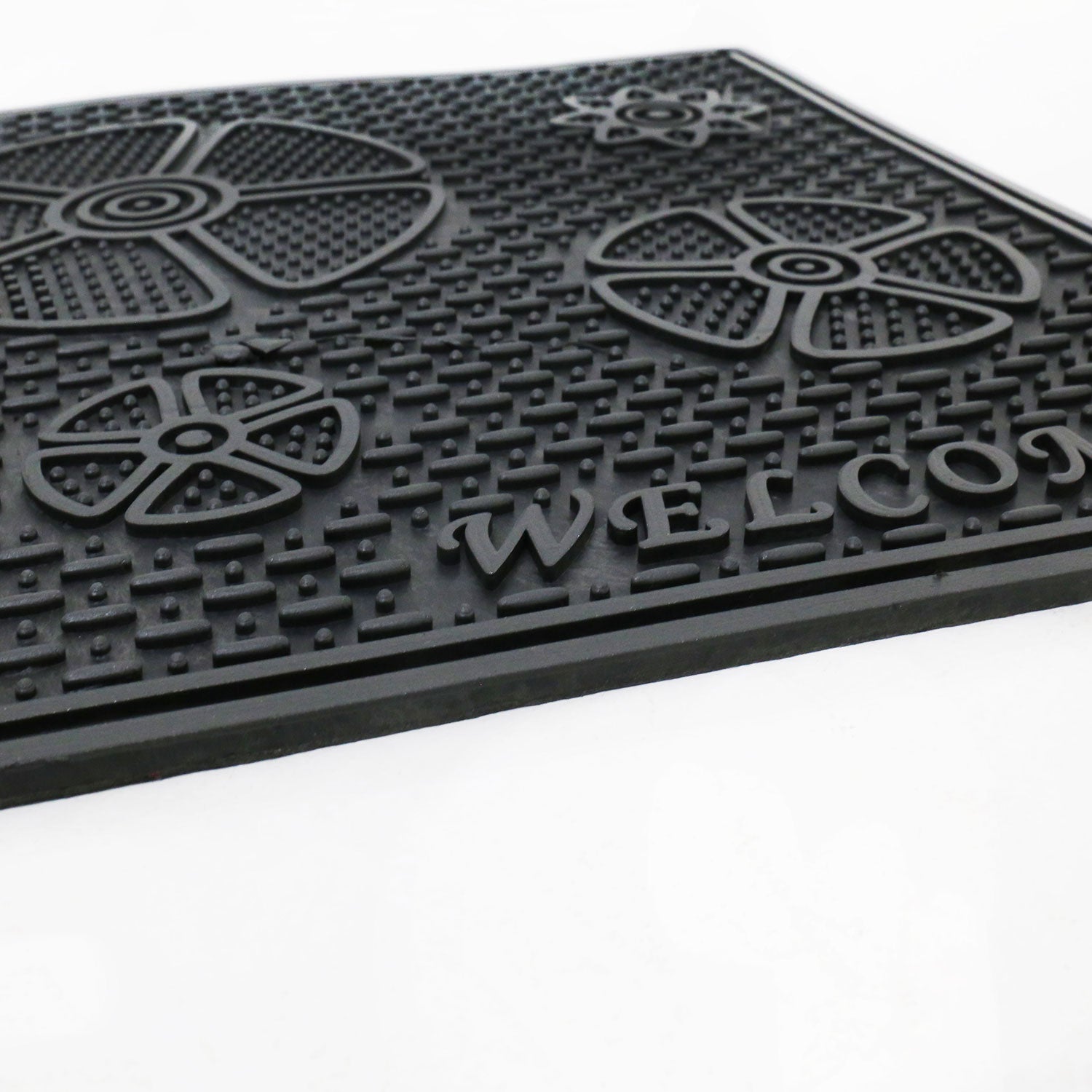 Entrance doormat, outdoor rubber mat, dirt trapper for front door, doormat, patio, balcony