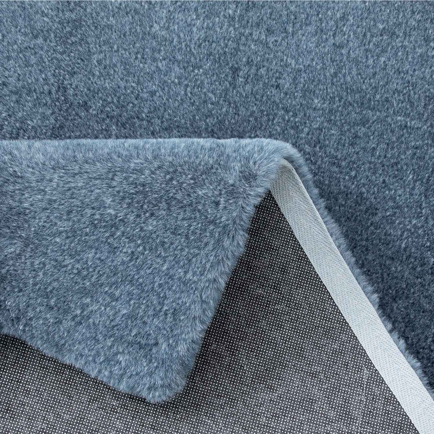 Faux fur rug, mottled with double color gradient, dense, fluffy, silky sheen, high pile-zoom-20