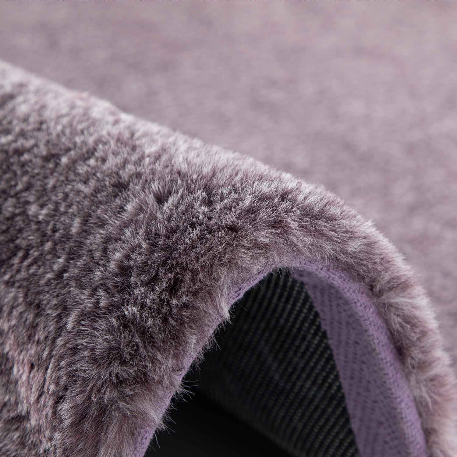Faux fur rug, mottled with double color gradient, dense, fluffy, silky sheen, high pile-zoom-15