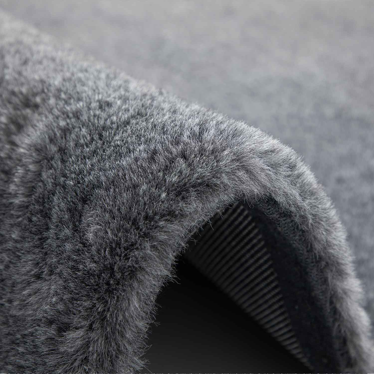Faux fur rug, mottled with double color gradient, dense, fluffy, silky sheen, high pile-zoom-7