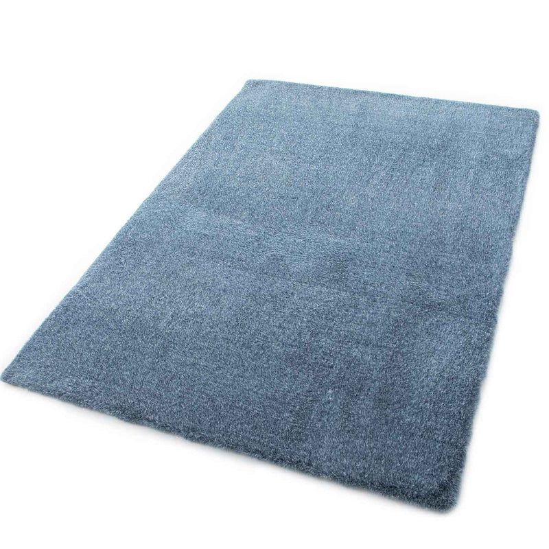 Faux fur rug, mottled with double color gradient, dense, fluffy, silky sheen, high pile-zoom-