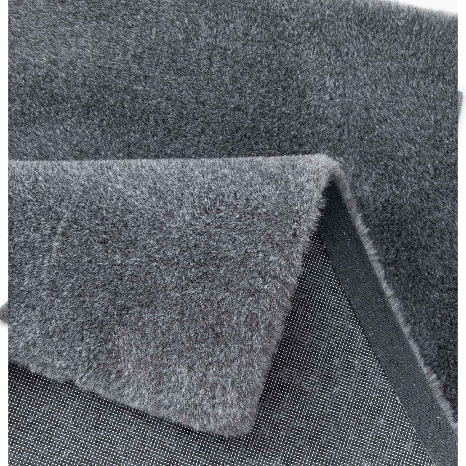 Faux fur rug, mottled with double color gradient, dense, fluffy, silky sheen, high pile-8