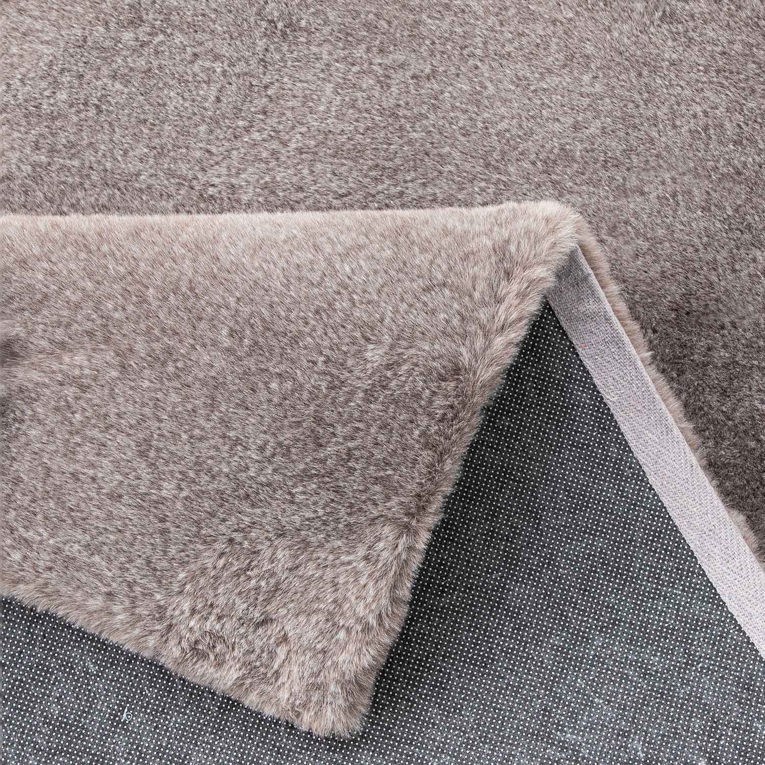 Faux fur rug, mottled with double color gradient, dense, fluffy, silky sheen, high pile-4