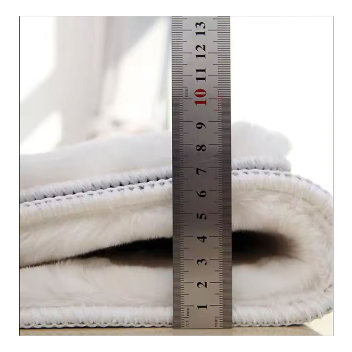 Deluxe washable fur rug, soft high-pile rug in a solid color, cozy for your living room or bedroom-25