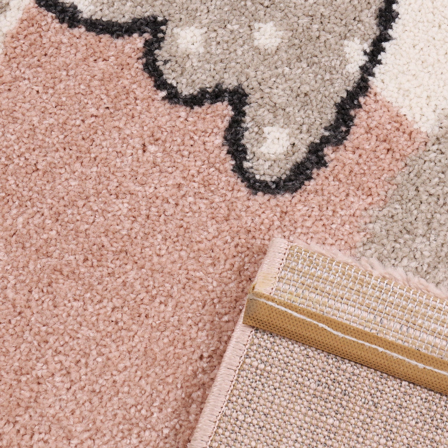 Children's rug, children's room, fluffy baby rug, Happy Sheep children's/teenager's room, pink-3