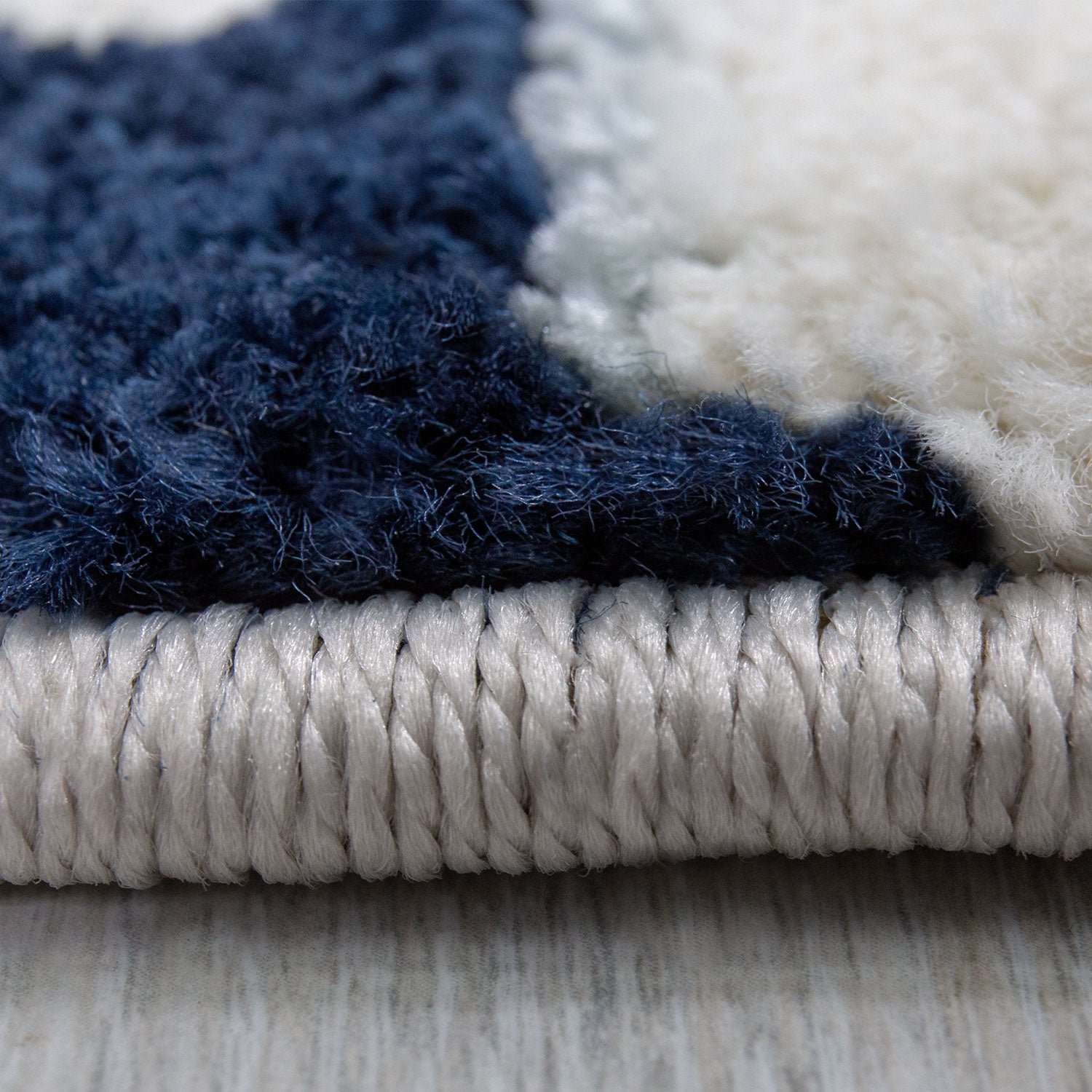 Children's rug, nursery rug, baby rug with heart, star, cloud, blue, beige, cream-4