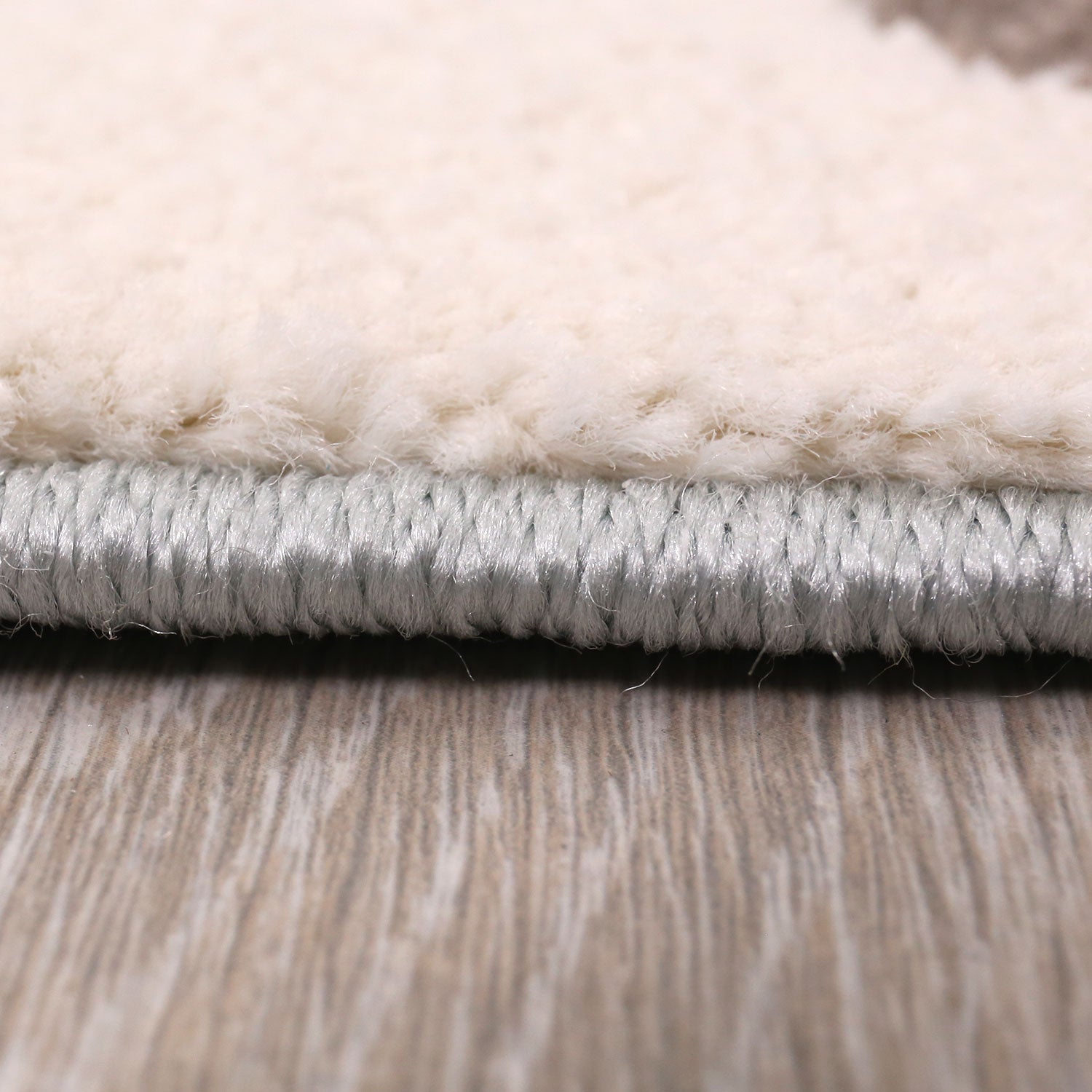 Fluffy children's room rug with hearts, clouds, and patchwork design-4