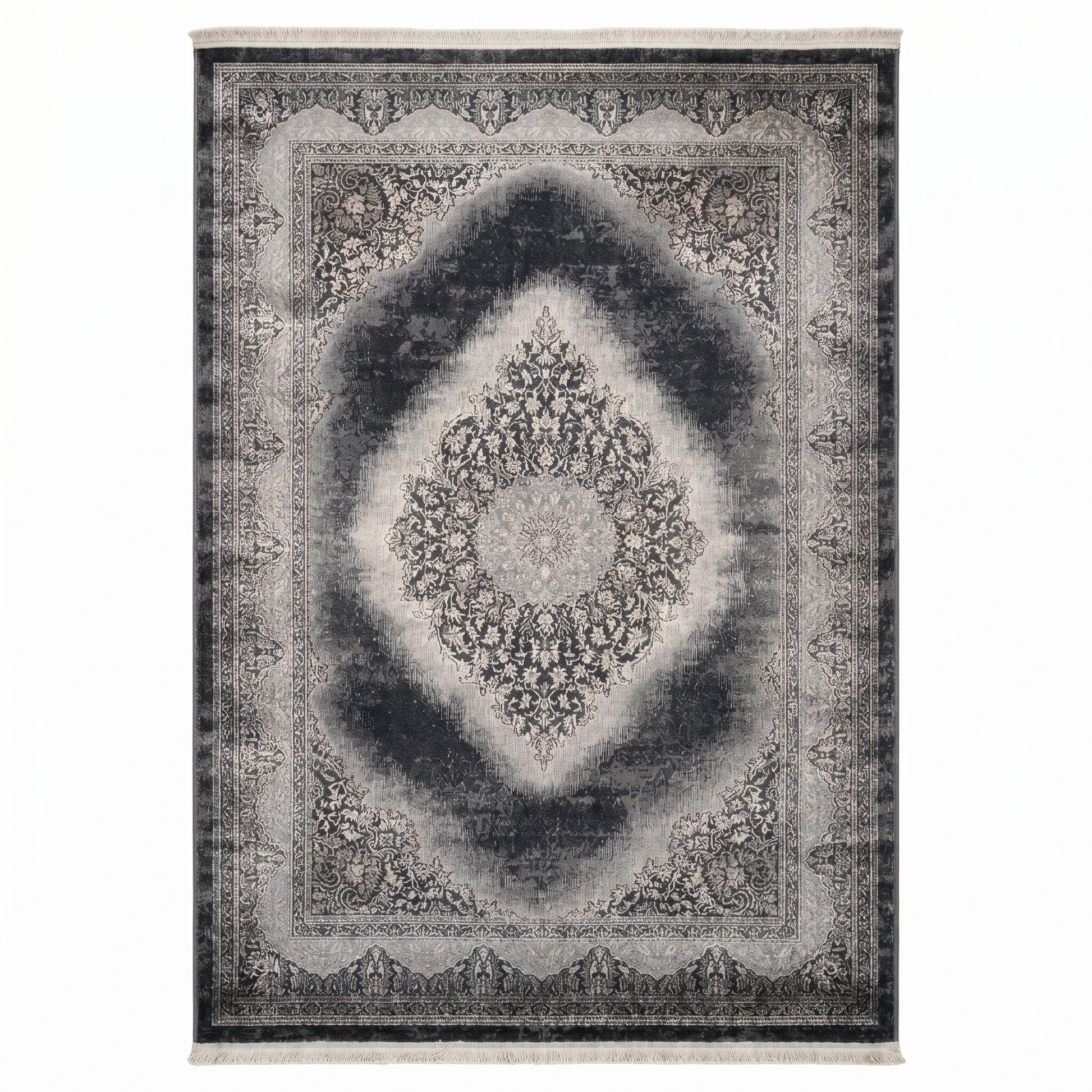 Teppich Kurzflor Moderner Teppich mit Ornament-Muster – Pflegeleicht & Robust – Für Fußbodenheizung geeignet-1