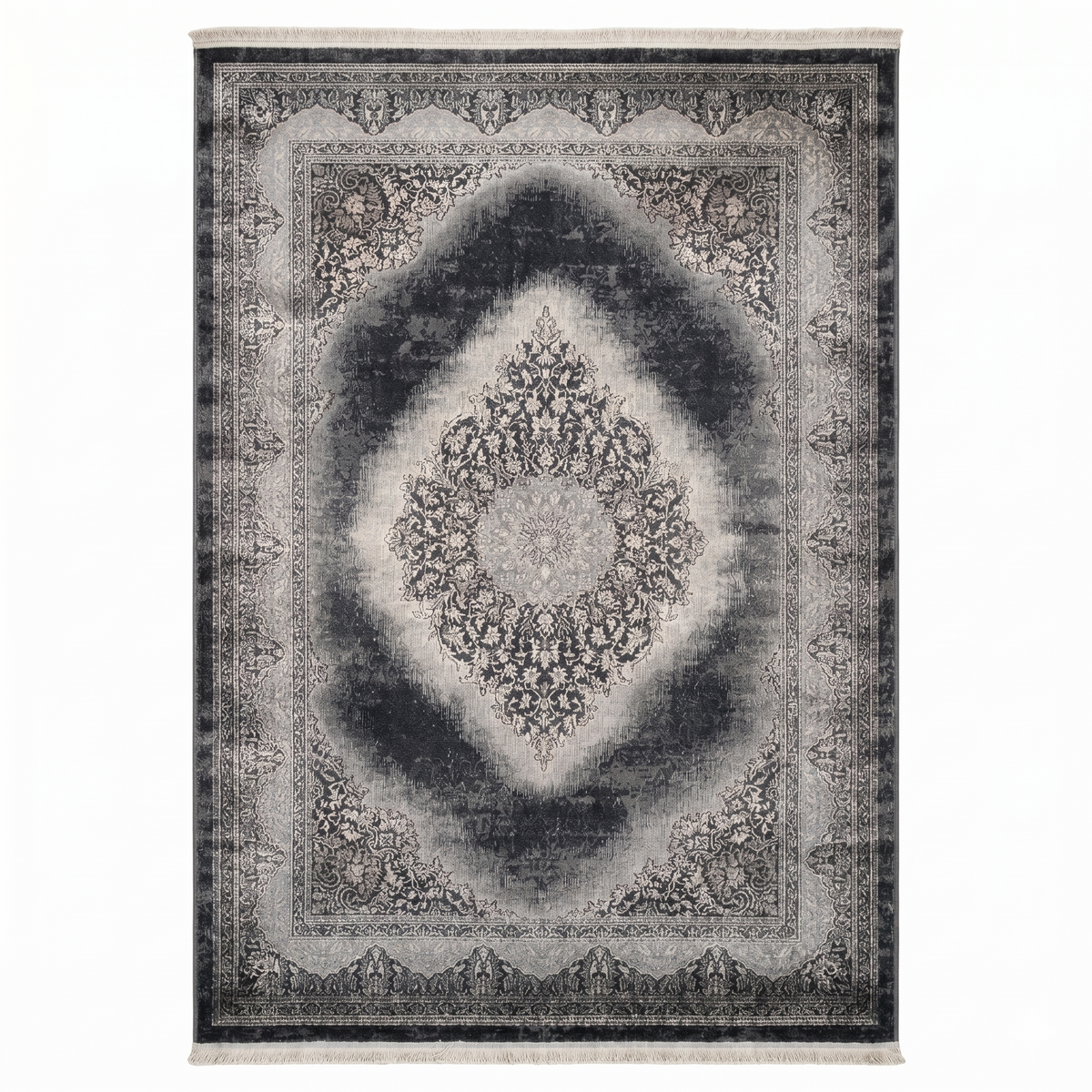 Teppich Kurzflor Moderner Teppich mit Ornament-Muster – Pflegeleicht & Robust – Für Fußbodenheizung geeignet-zoom-1