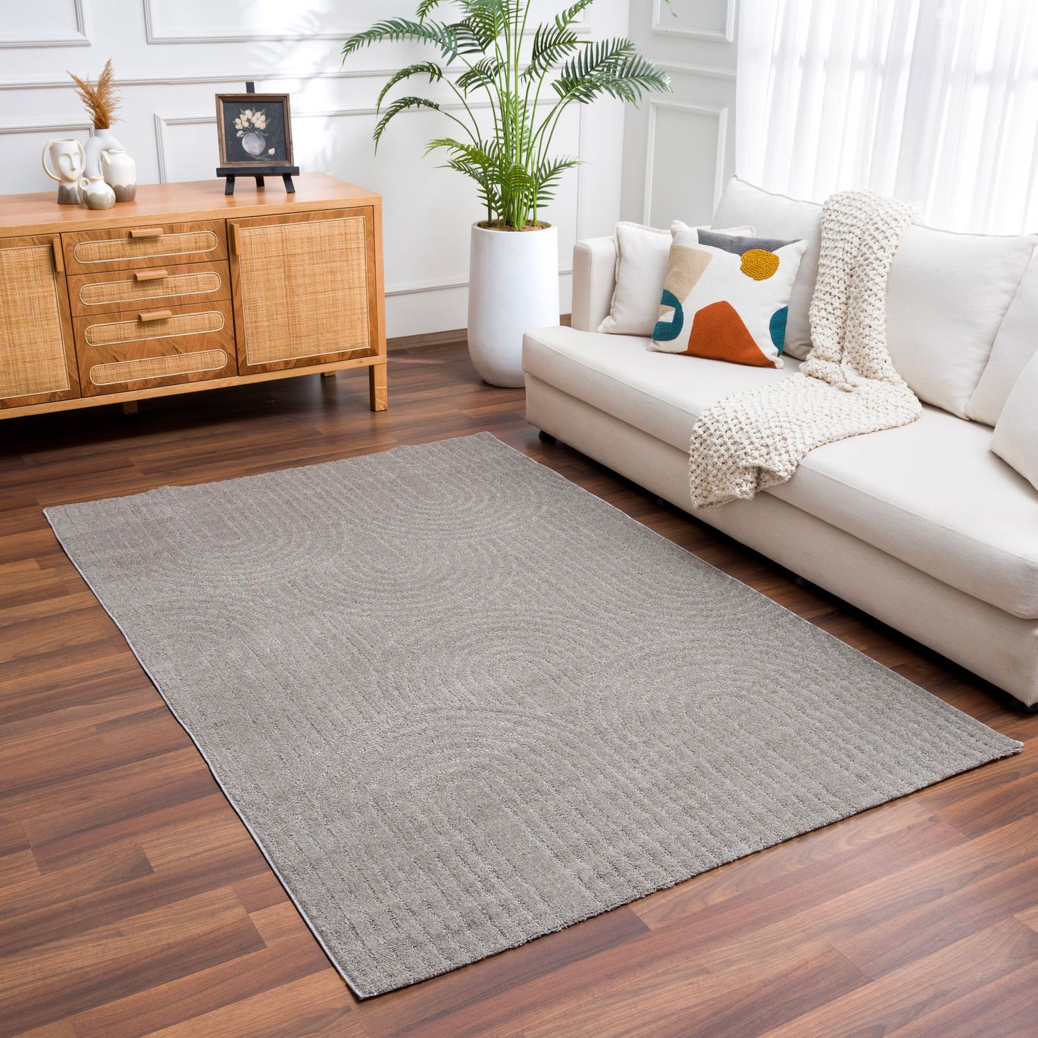 High-pile, long-pile rug, modern, for living room, bedroom, ultra-soft pattern-zoom-21