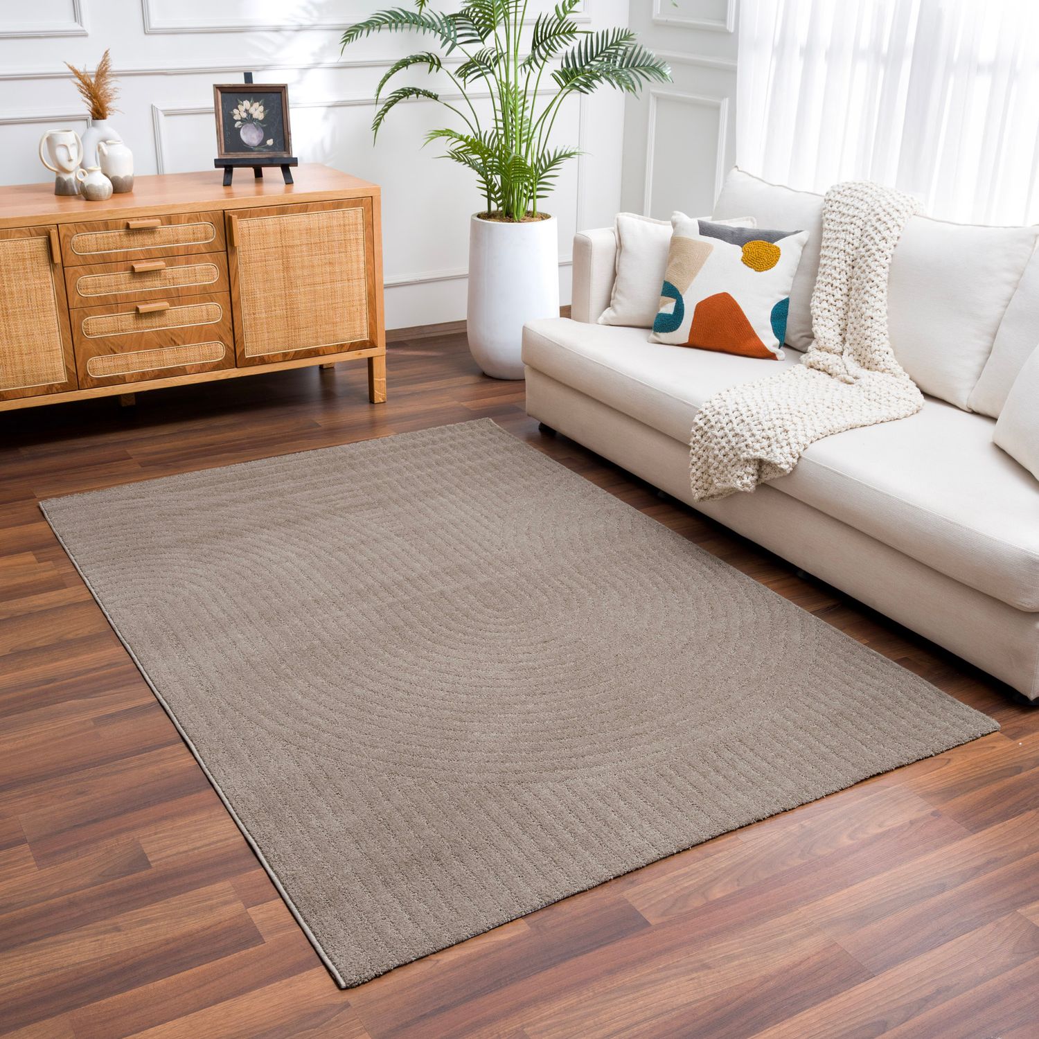 High-pile, long-pile rug, modern, for living room, bedroom, ultra-soft pattern-12