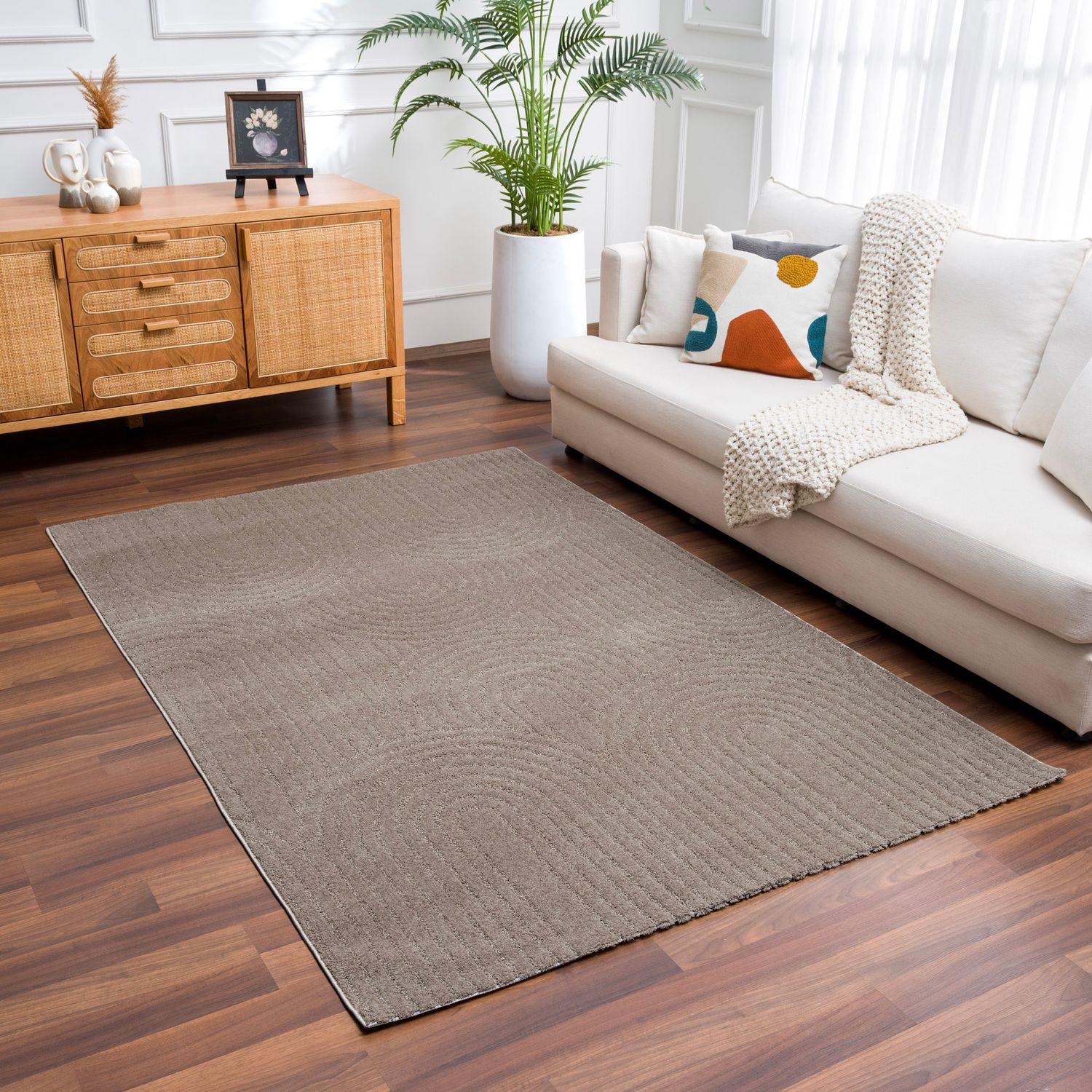 High-pile, long-pile rug, modern, for living room, bedroom, ultra-soft pattern-zoom-31