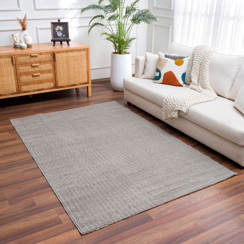 High-pile, long-pile rug, modern, for living room, bedroom, ultra-soft pattern-zoom-