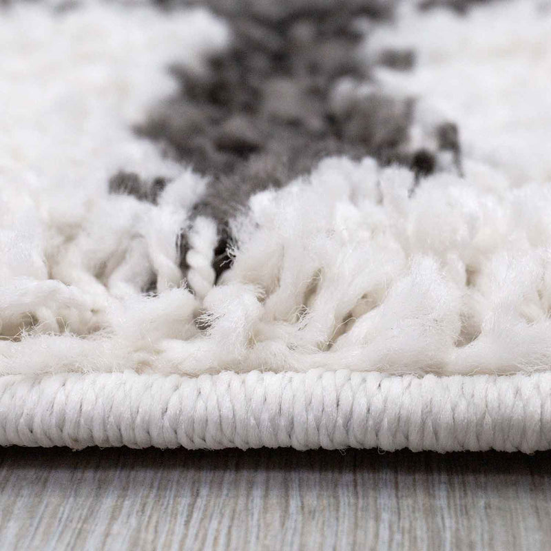 Hochflor Teppich, Weicher Wohnzimmer Shaggy Skandinavischer Stil Streifen-zoom-