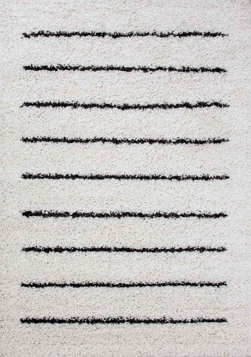 High-pile rug, soft living room shaggy Scandinavian style striped-zoom-