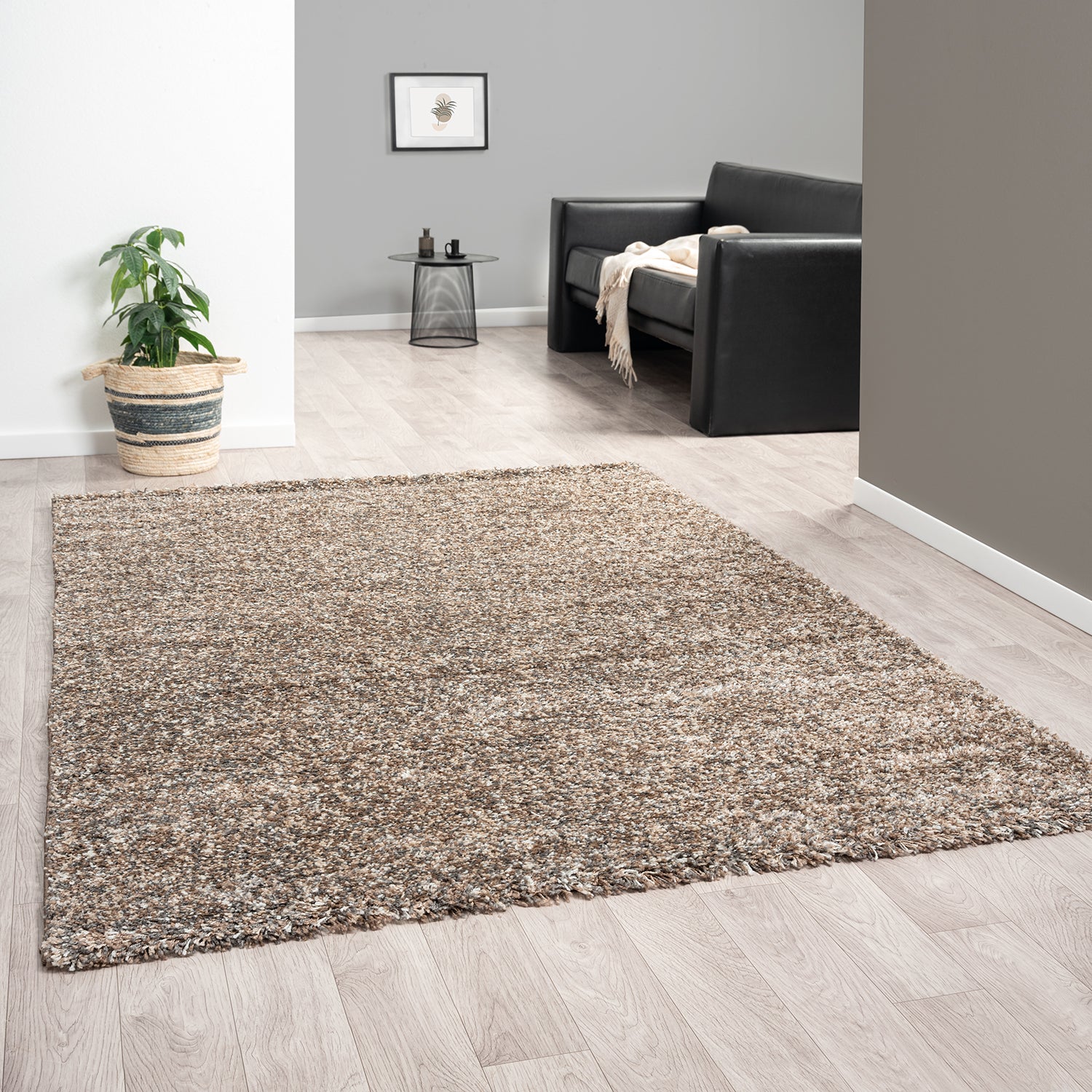 High-pile rug LUX Shaggy Living room Bedroom Multicolored Melange Extra Dense-7