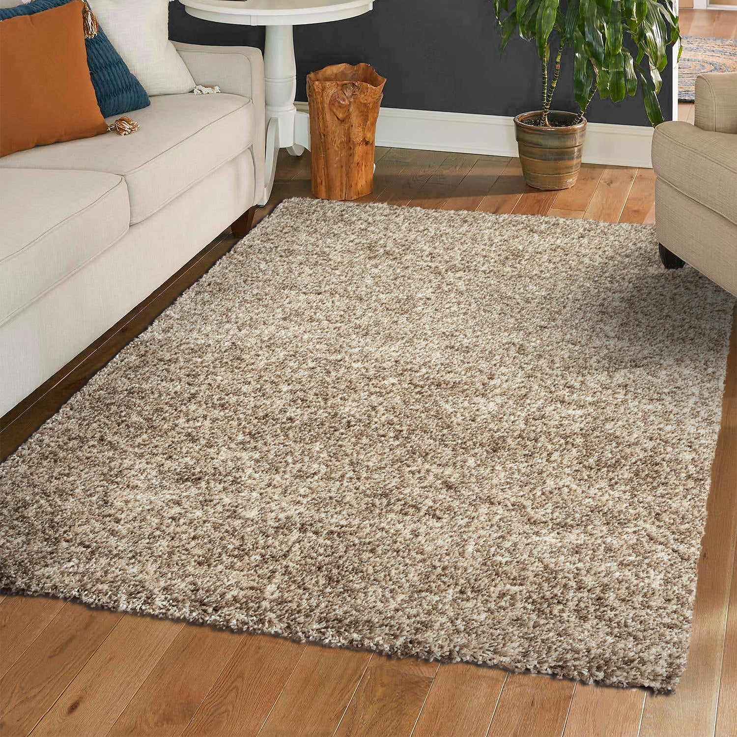 High-pile rug LUX Shaggy Living room Bedroom Multicolored Melange Extra Dense-zoom-20