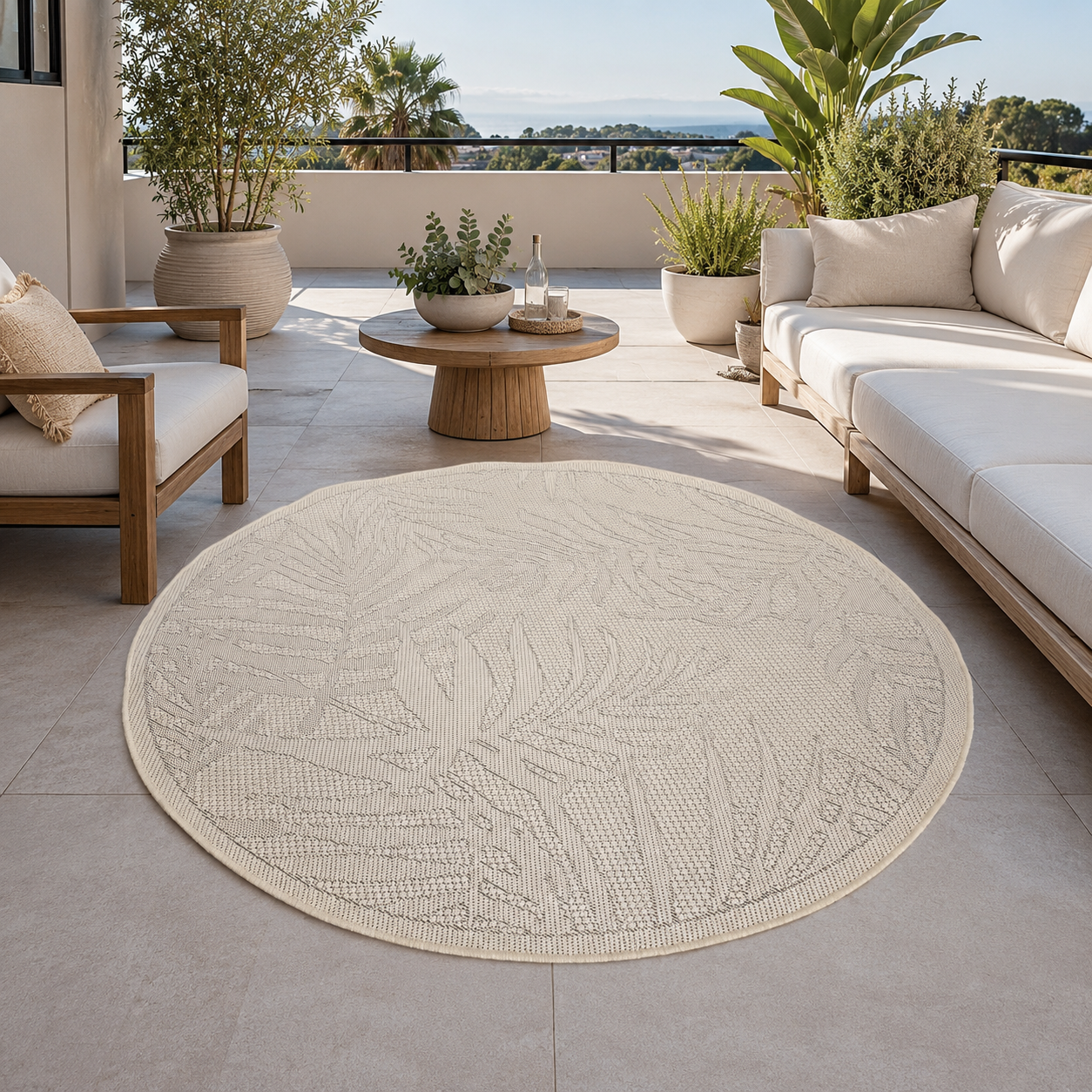 Indoor and outdoor carpet for kitchens, patios & balconies in beige-zoom-4