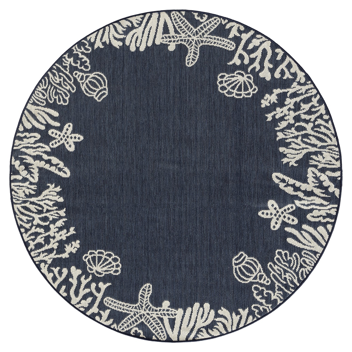 Indoor and outdoor rug, patio & balcony, kitchen rug, sea design, shells, turquoise-zoom-6