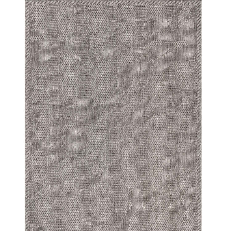 Indoor and outdoor flatweave rugs for patios, natural look in grey & beige-zoom-