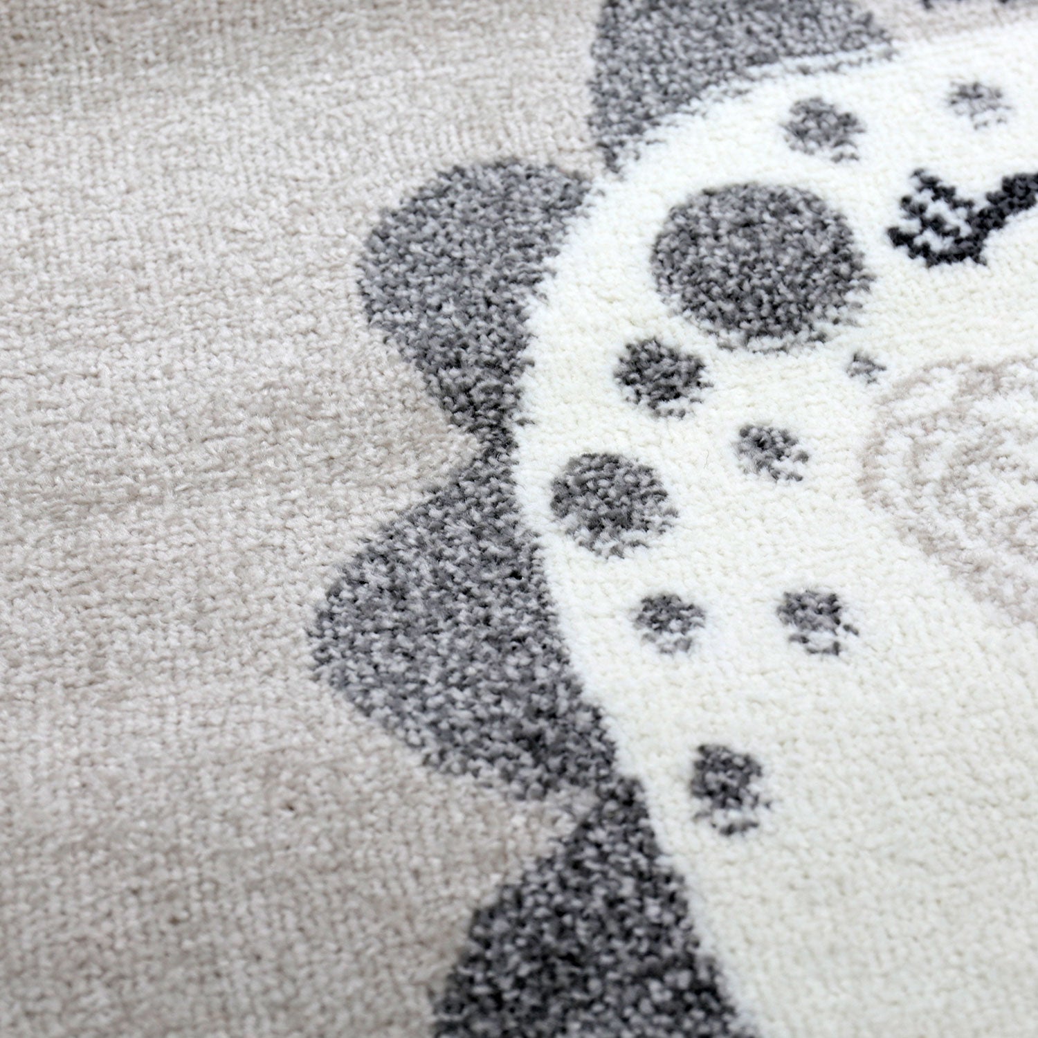Children's rug, nursery rug, baby rug with smiling dinosaur for girls and boys-zoom-2