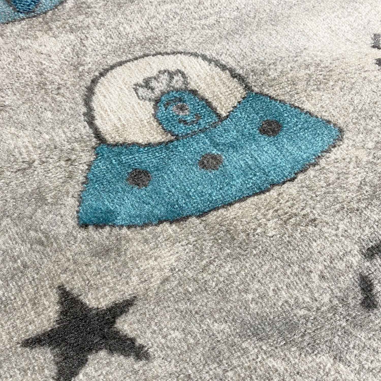 Children's rug, nursery rug, baby rug, grey children's rug

 Children's rug, nursery rug, short pile, baby grey, boys & girls-zoom-4