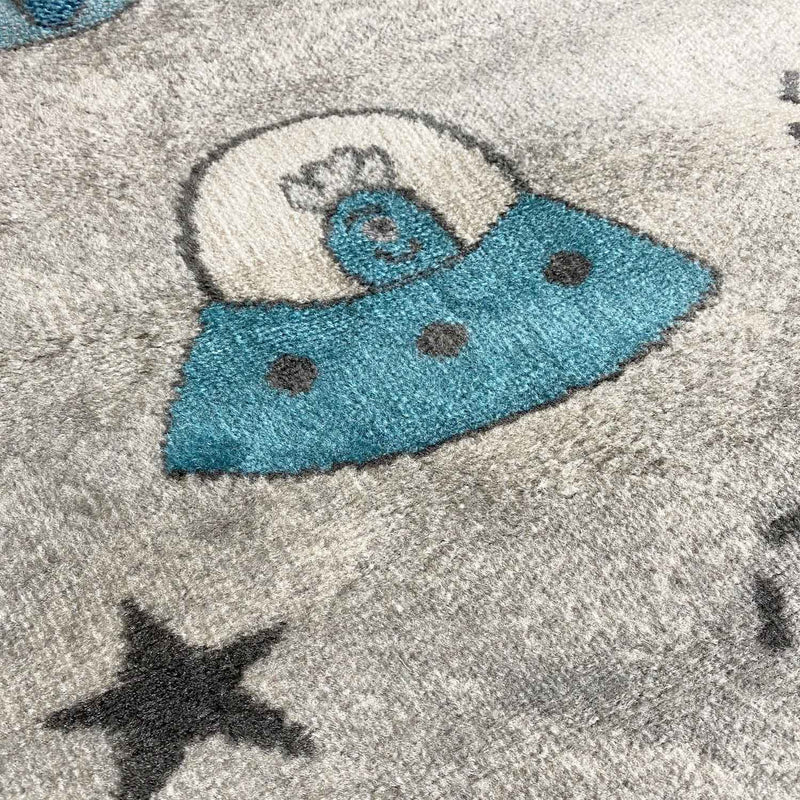 Children's rug, nursery rug, baby rug, grey children's rug

 Children's rug, nursery rug, short pile, baby grey, boys & girls-zoom-