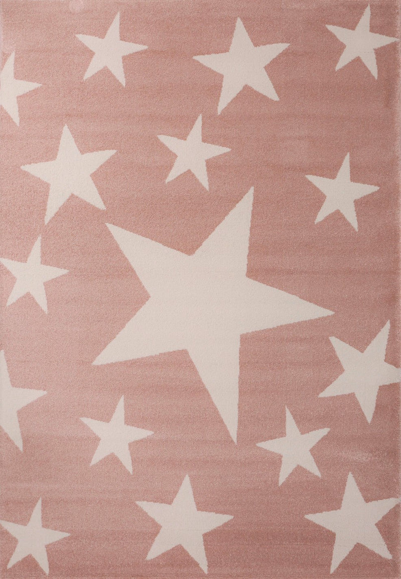 Children's rug, short pile, star motif, modern, easy-care, various colors-zoom-
