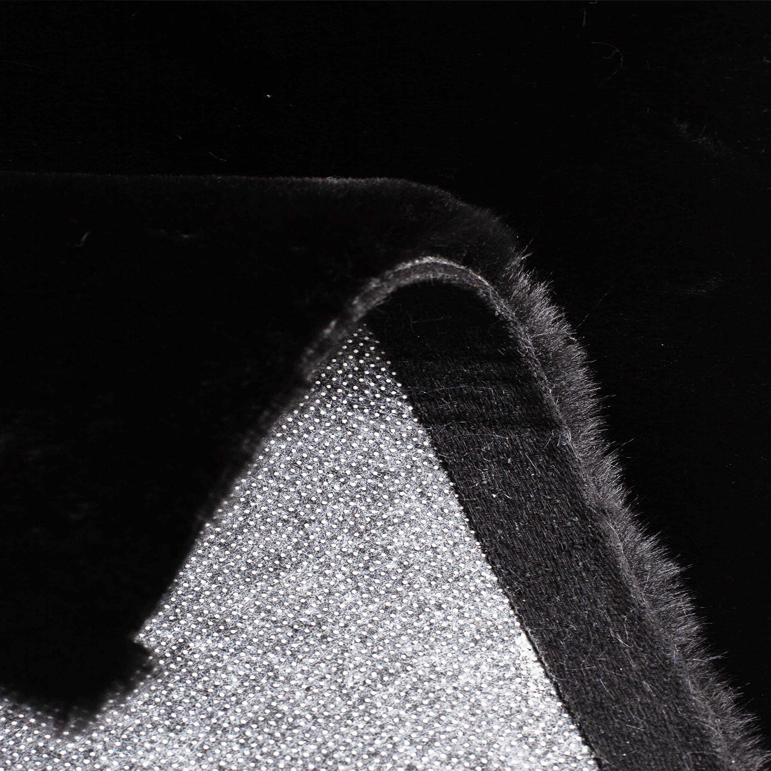 Faux fur rug in black, dense, fluffy, silky sheen-2